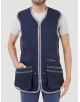 GILET AMBISPORT BLEU/ROUGE