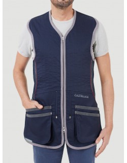 GILET AMBISPORT BLEU/ROUGE